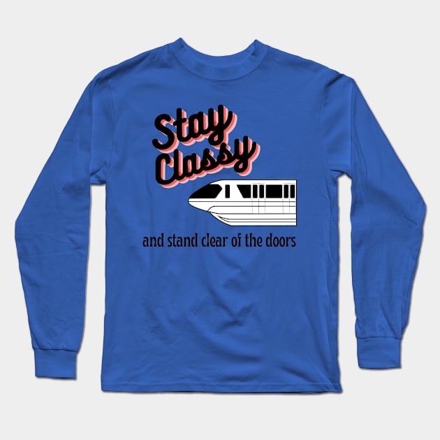 Stay Classy Monorail Long Sleeve T-Shirt by Disney Assembled